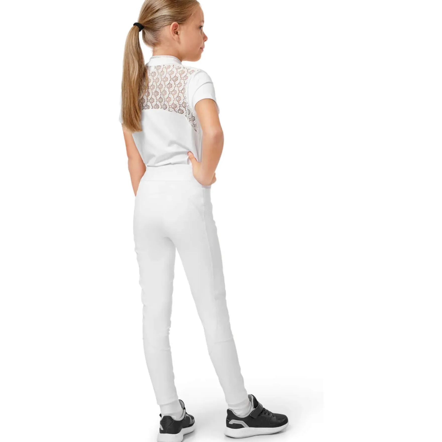 Reitleggings Mädchen Movement Young Rider, Vollbesatz, Full-Grip