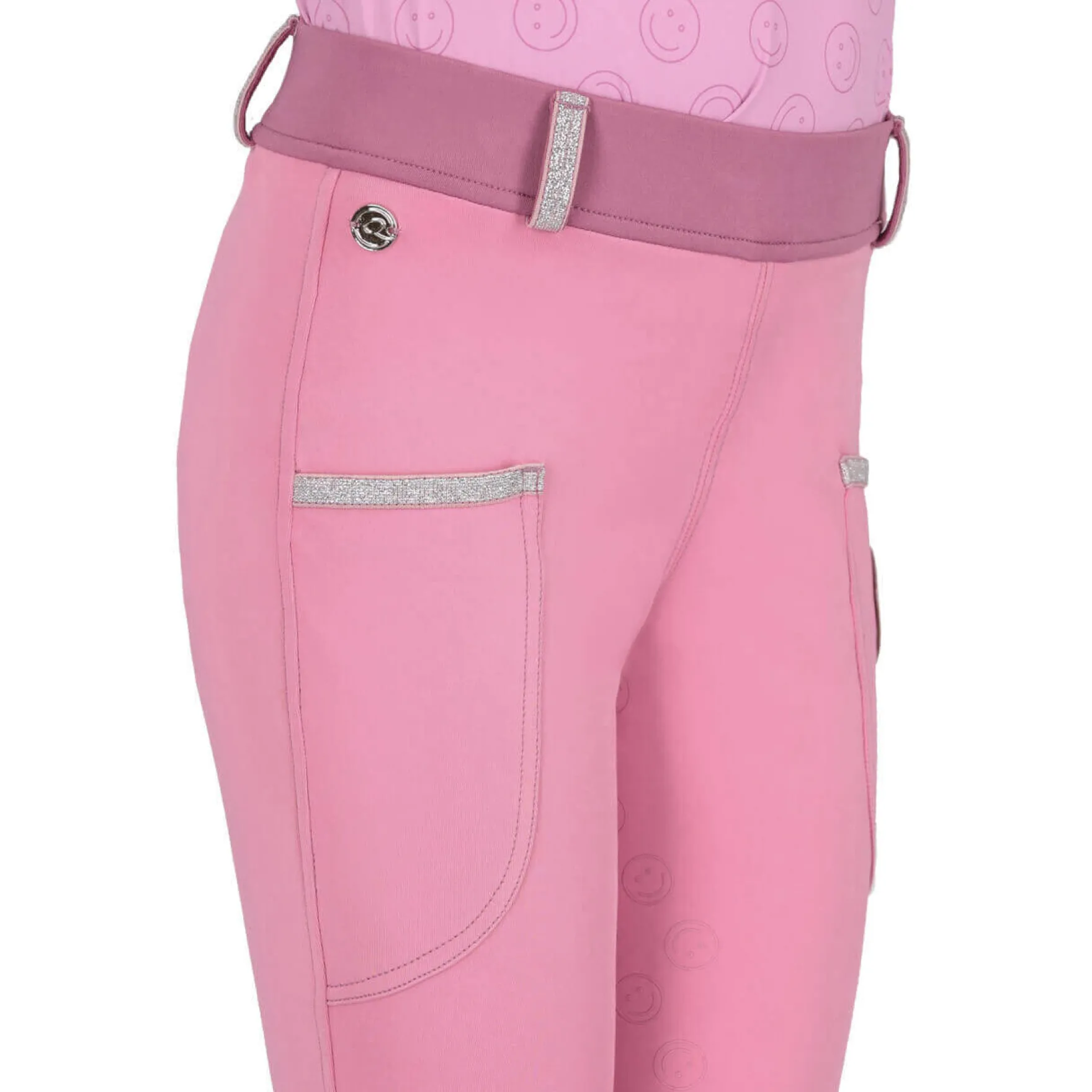 Reitleggings Mädchen Rosalynn Junior FS26, Vollbesatz, Full-Grip