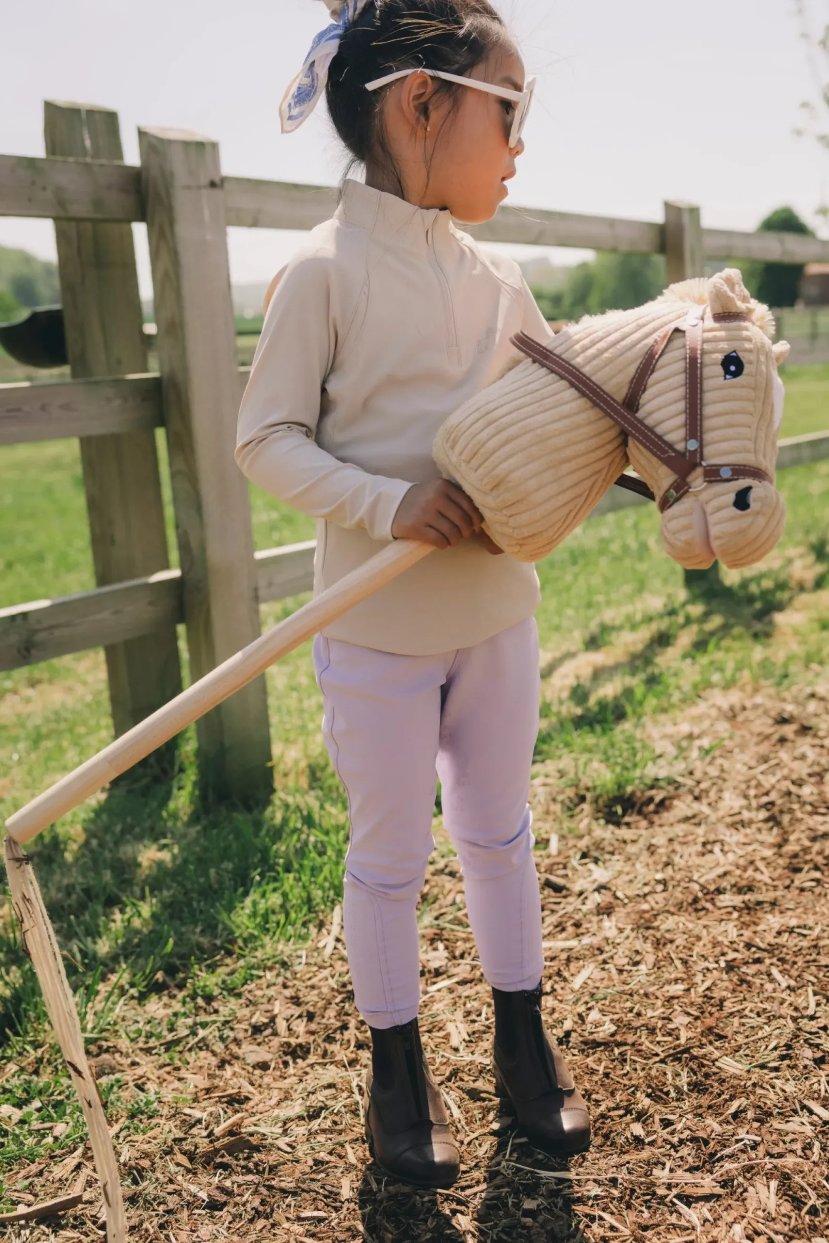 Reitleggings Mädchen Sammy, Vollbesatz, Full-Grip, High Waist