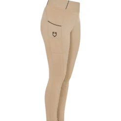 Reitleggings Mädchen Slim Fit, Vollbesatz, Full-Grip, High Waist