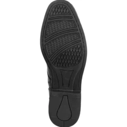 Reitstiefel Damen Curvy AM, Lederreitstiefel, Schwarz