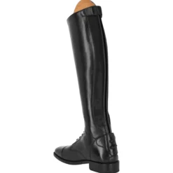 Reitstiefel Damen Elyria Adult, Lederreitstiefel, Schwarz