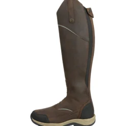 Reitstiefel Damen Field Tall GripFTX, Lederreitstiefel, Chocolate