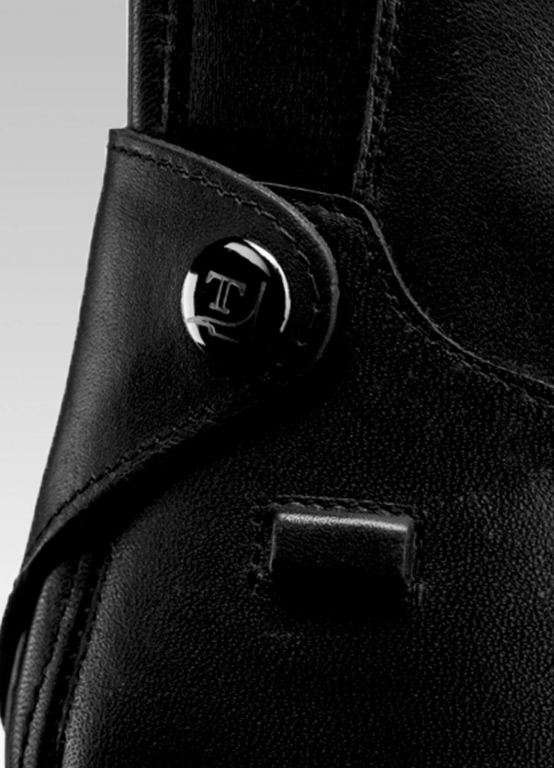 Reitstiefel Damen Marilyn, Lederreitstiefel, Schwarz