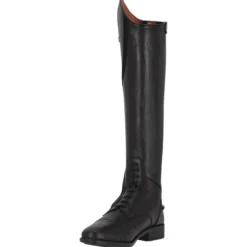 Reitstiefel Damen Tamar, Lederreitstiefel, Schwarz