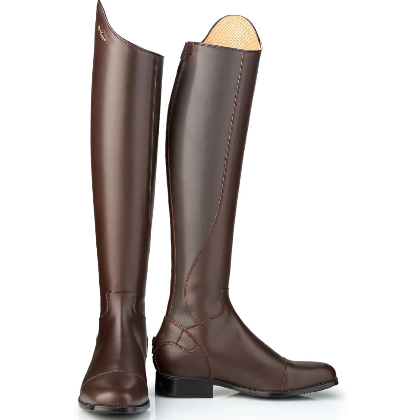 Reitstiefel Discover, Lederreitstiefel, Damen, Herren, Coffee Brown