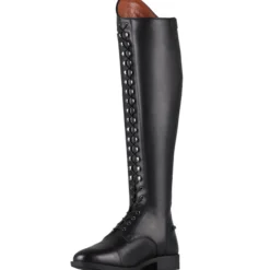 Reitstiefel Hailey Junior, Lederreitstiefel, Mädchen, Damen, Schwarz