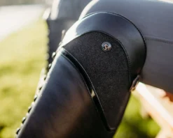 Reitstiefel Hailey Junior, Lederreitstiefel, Mädchen, Damen, Schwarz