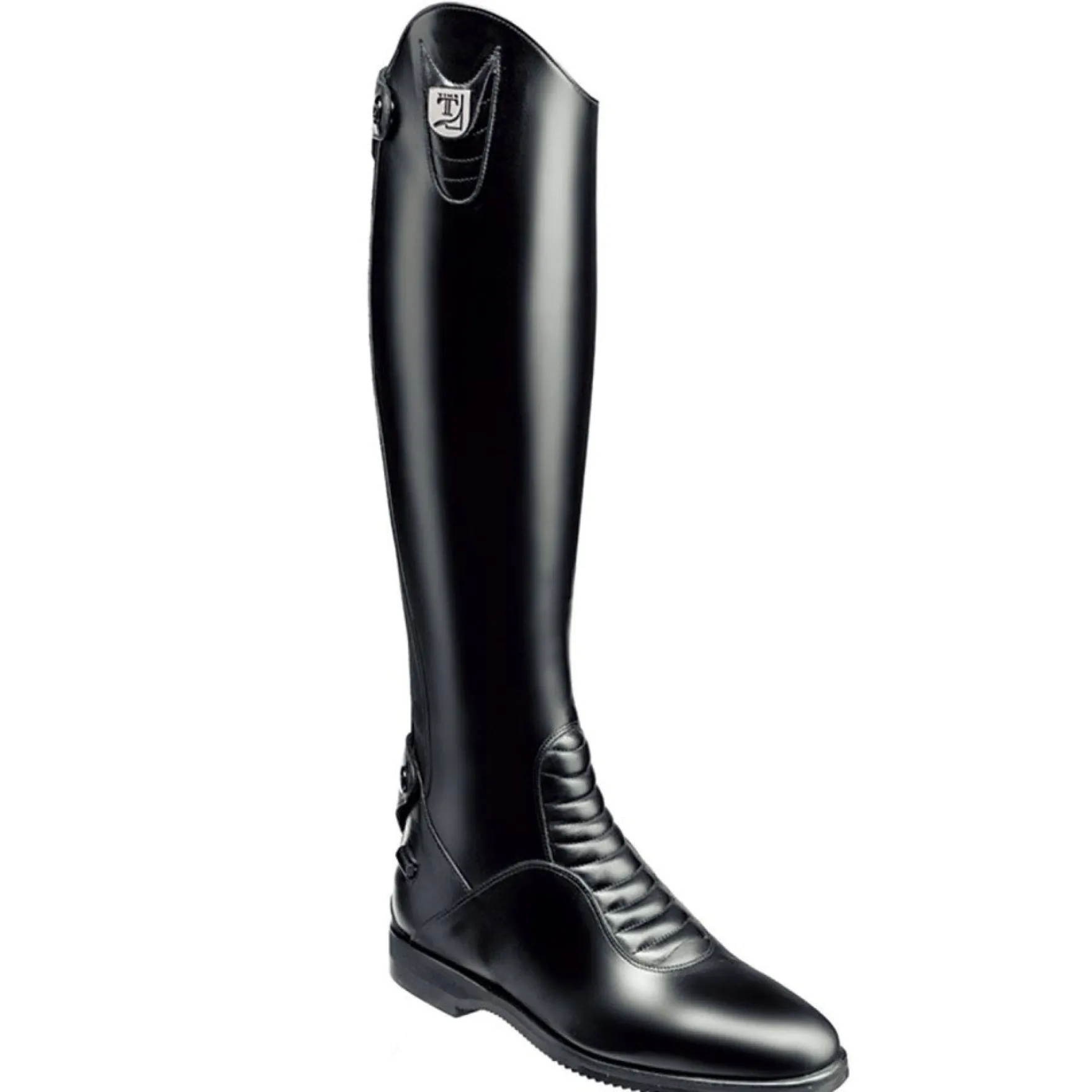 Reitstiefel Harley, Lederreitstiefel, Damen, Herren, Schwarz