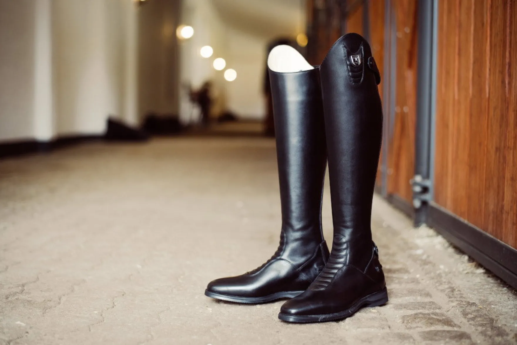Reitstiefel Harley, Lederreitstiefel, Damen, Herren, Schwarz
