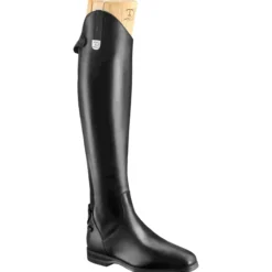 Reitstiefel Leonardo, Lederreitstiefel, Damen, Herren, Schwarz