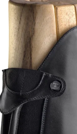 Reitstiefel Leonardo, Lederreitstiefel, Damen, Herren, Schwarz