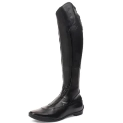 Reitstiefel Liberty One +, Lederreitstiefel, Damen, Herren, Schwarz