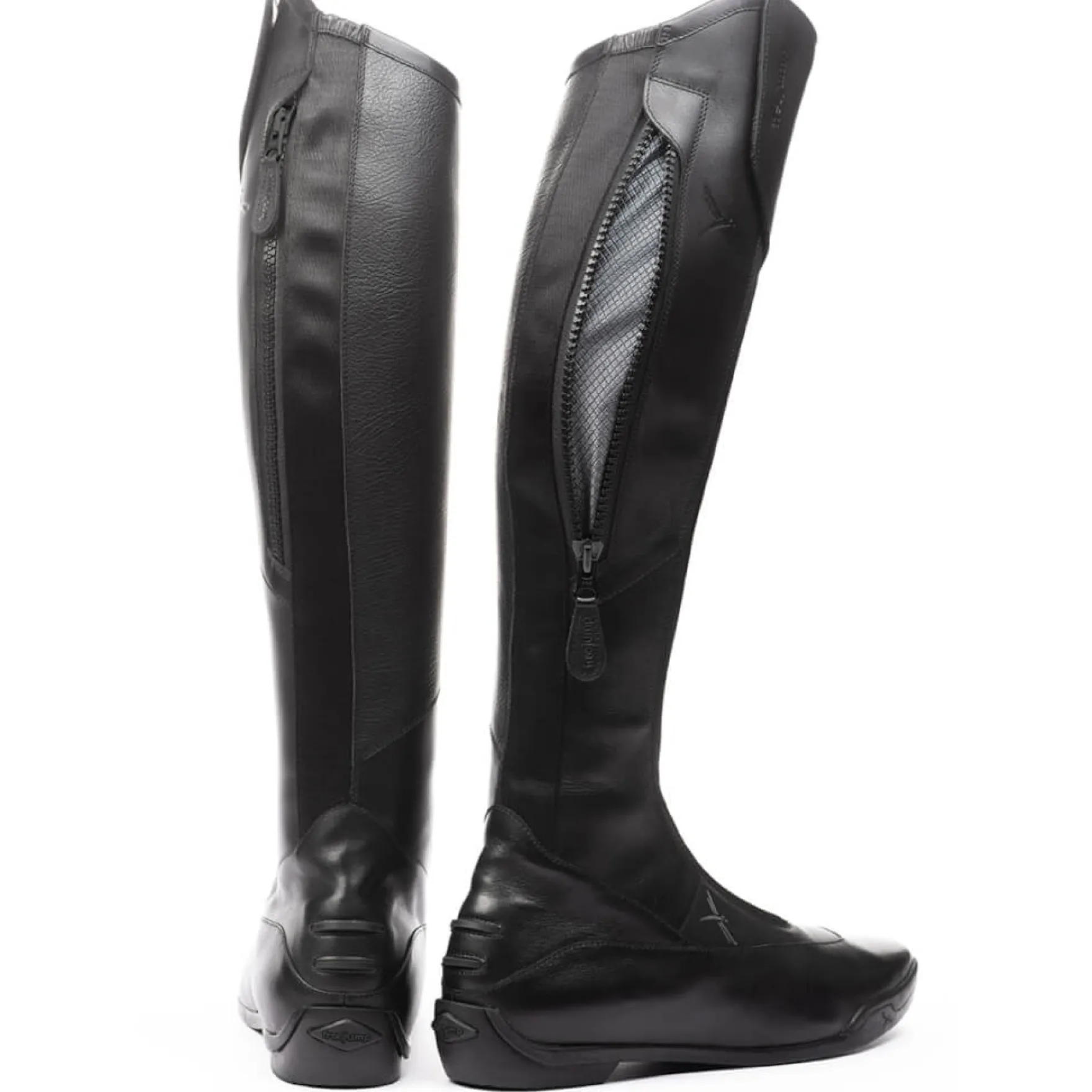 Reitstiefel Liberty One +, Lederreitstiefel, Damen, Herren, Schwarz