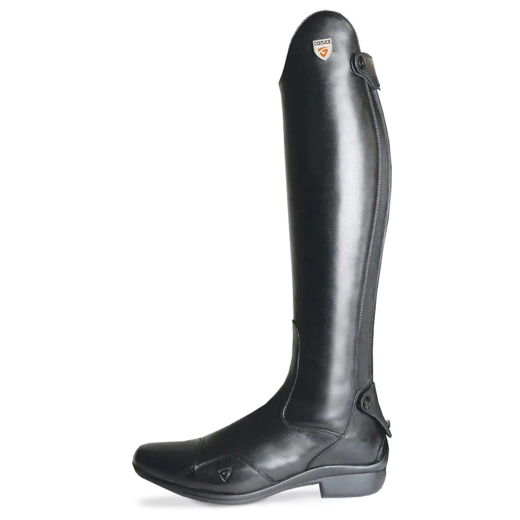 Reitstiefel Spectrum, Lederreitstiefel, Damen, Herren, Schwarz