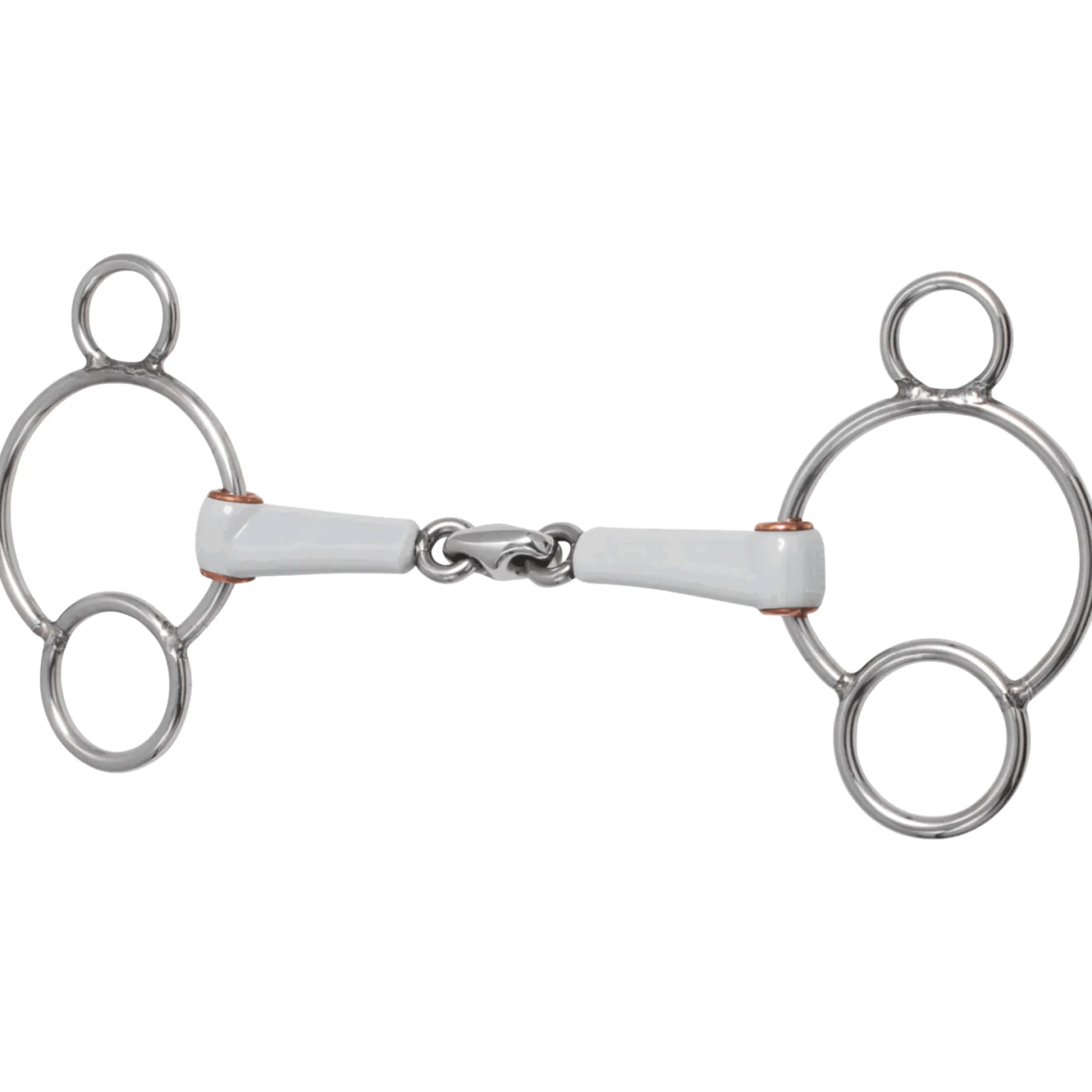 3-Ring Gebiss, doppelt gebrochen
