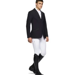 Sakko Herren Lightweight Jersey Zip Riding, Turniersakko, Turnierjacket