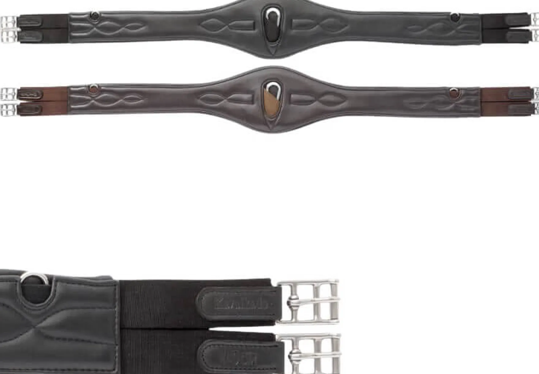 Sattelgurt Comfort, Softleder, mit Elast