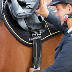 Sattelgurt Hickstead, Stollengurt, Langgurt, Leder