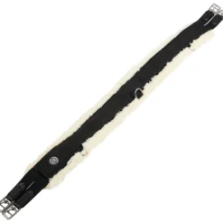 Sattelgurt Nylon with Synthetic Wool, Langgurt, Kunstfell