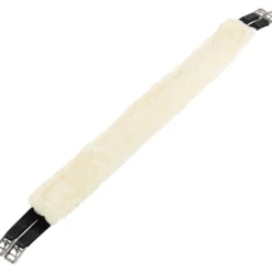 Sattelgurt Nylon with Synthetic Wool, Langgurt, Kunstfell