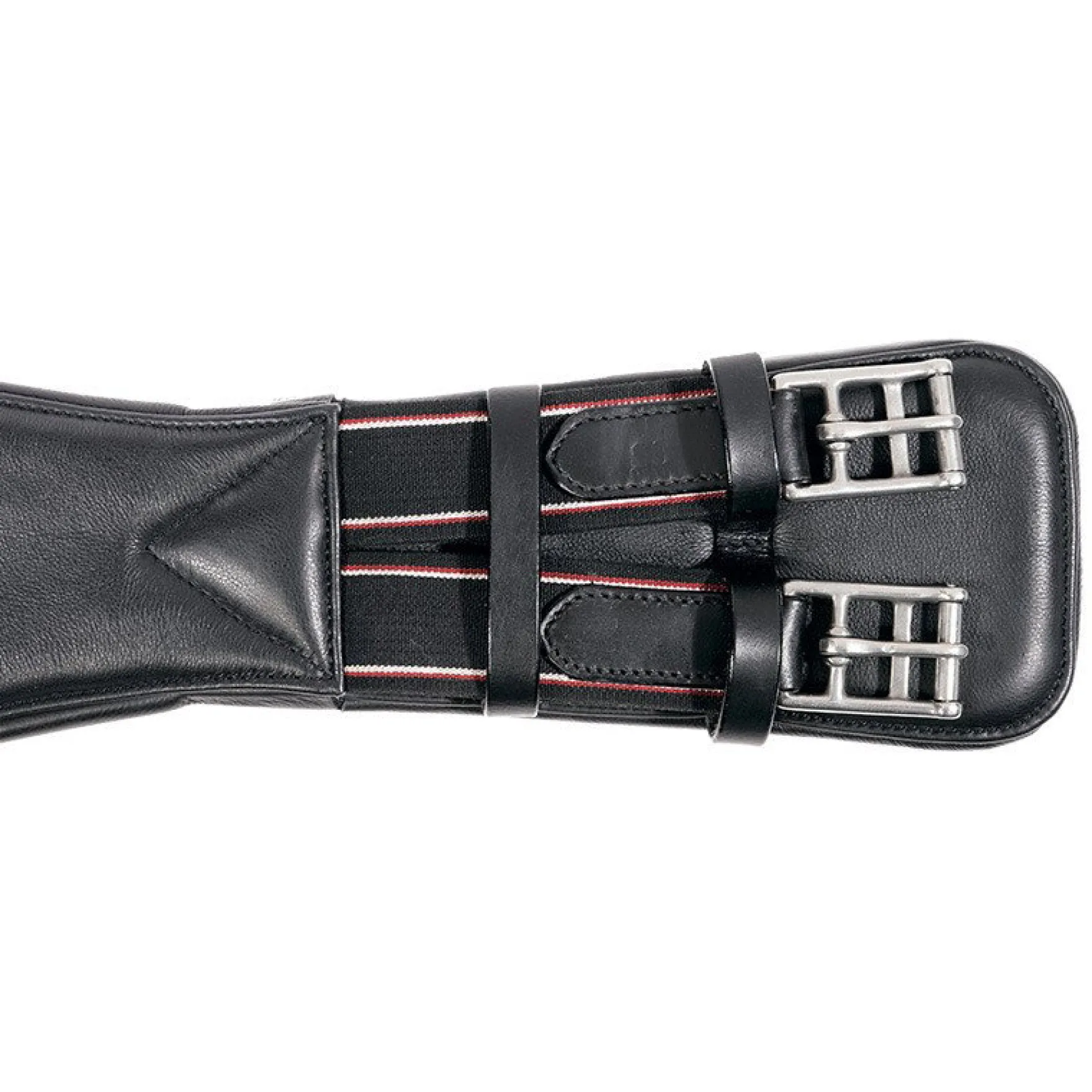 Sattelgurt Soft mit Elast, Kurzgurt, Dressurgurt, Leder