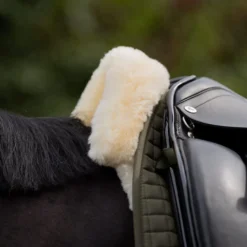 Sattelpad Lammfell, Korrekturpad, innenliegende Taschen