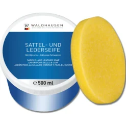 Sattel- und Lederseife, in der Dose