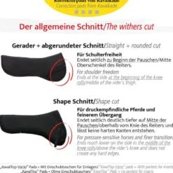 Sattelunterlage KavalTop Vario, Springen, Korrekturpad
