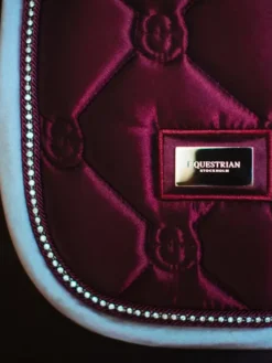 Schabracke Crystal Merlot Gold, Dressurschabracke