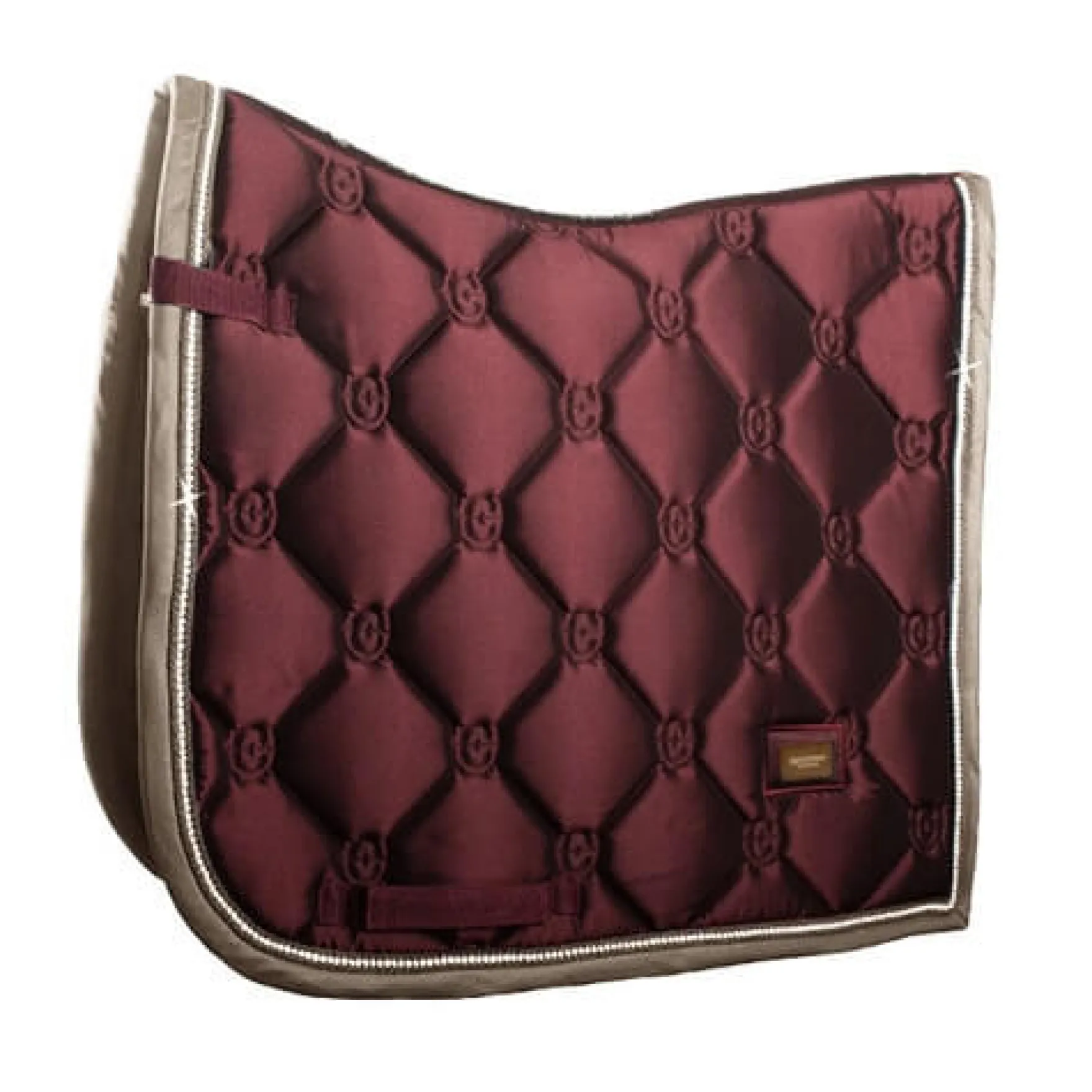 Schabracke Crystal Merlot Gold, Dressurschabracke
