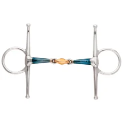 Schenkeltrense Ergonomic Lock Up, doppelt gebrochen, 14 mm