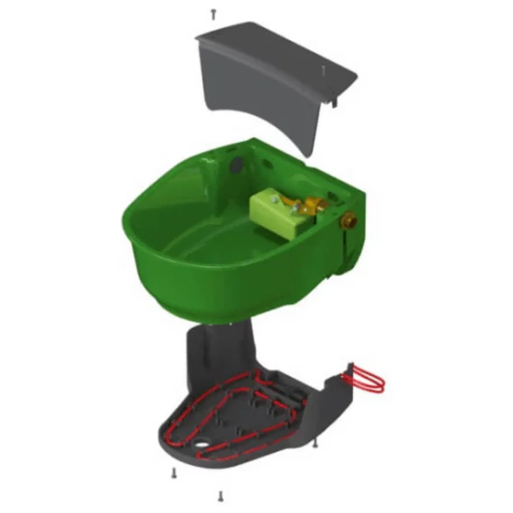 Schwimmer-Tränkebecken heizbar SH30, 31 Watt, 230 V, ohne Rohrbegleitheizung, G 1/2 "