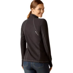Shirt Damen Ardent Baselayer, Trainingsshirt, Zip-Shirt, langarm