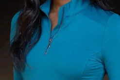 Shirt Damen Aurora Blues, Trainingsshirt, langarm