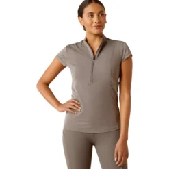 Shirt Damen Breathe 1/2 Zip, Baselayer, Trainingsshirt, kurzarm