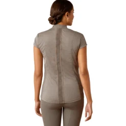 Shirt Damen Breathe 1/2 Zip, Baselayer, Trainingsshirt, kurzarm