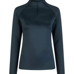 Shirt Damen Half-Zip Platinum HW24, Trainingsshirt, langarm