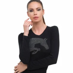 Shirt Damen Jumping Star, Longsleeve, langarm