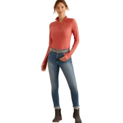 Shirt Damen Lowell 3.0 1/4 Zip HW24, Trainingsshirt, langarm