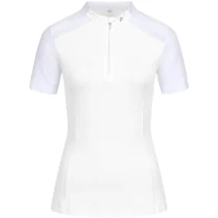 Shirt Damen Nancy, Funktions-Zip-Shirt, kurzarm