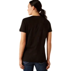 Shirt Damen Rebar Cotton Strong Standard, V-Ausschnitt, kurzarm