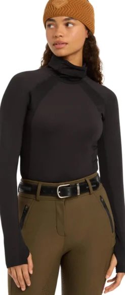 Shirt Damen Sara Snood Base Layer HW24, Trainingsshirt, langarm, Rollkragen