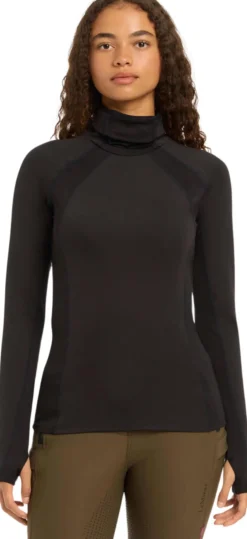 Shirt Damen Sara Snood Base Layer HW24, Trainingsshirt, langarm, Rollkragen
