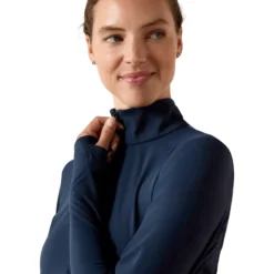 Shirt Damen Solveil 1/2 Zip FS26, UV-Shirt, Trainingsshirt, Baselayer, langarm