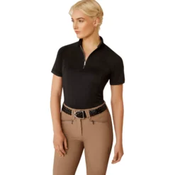 Shirt Damen Soquel 1/4 Zip, Trainingsshirt, Baselayer, kurzarm