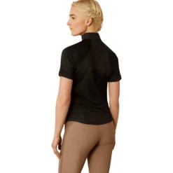 Shirt Damen Soquel 1/4 Zip, Trainingsshirt, Baselayer, kurzarm