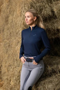 Shirt Damen Sports HW25, Trainingsshirt, Zip-Shirt, Funktionsshirt, langarm