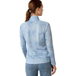 Shirt Damen Sunstopper 1/4 Zip FS26, UV-Shirt, Trainingsshirt, Baselayer, langarm
