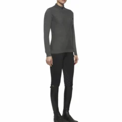 Shirt Damen Wool Knit Honeycomb, Sweatshirt